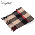 Requintado técnico Dubai Scarf atacado Mongolian Pure Checked Cashmere Scarf